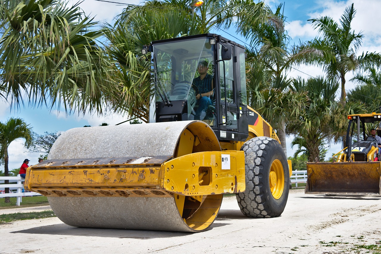 compactor, construction equipment, gravel road-3248717.jpg